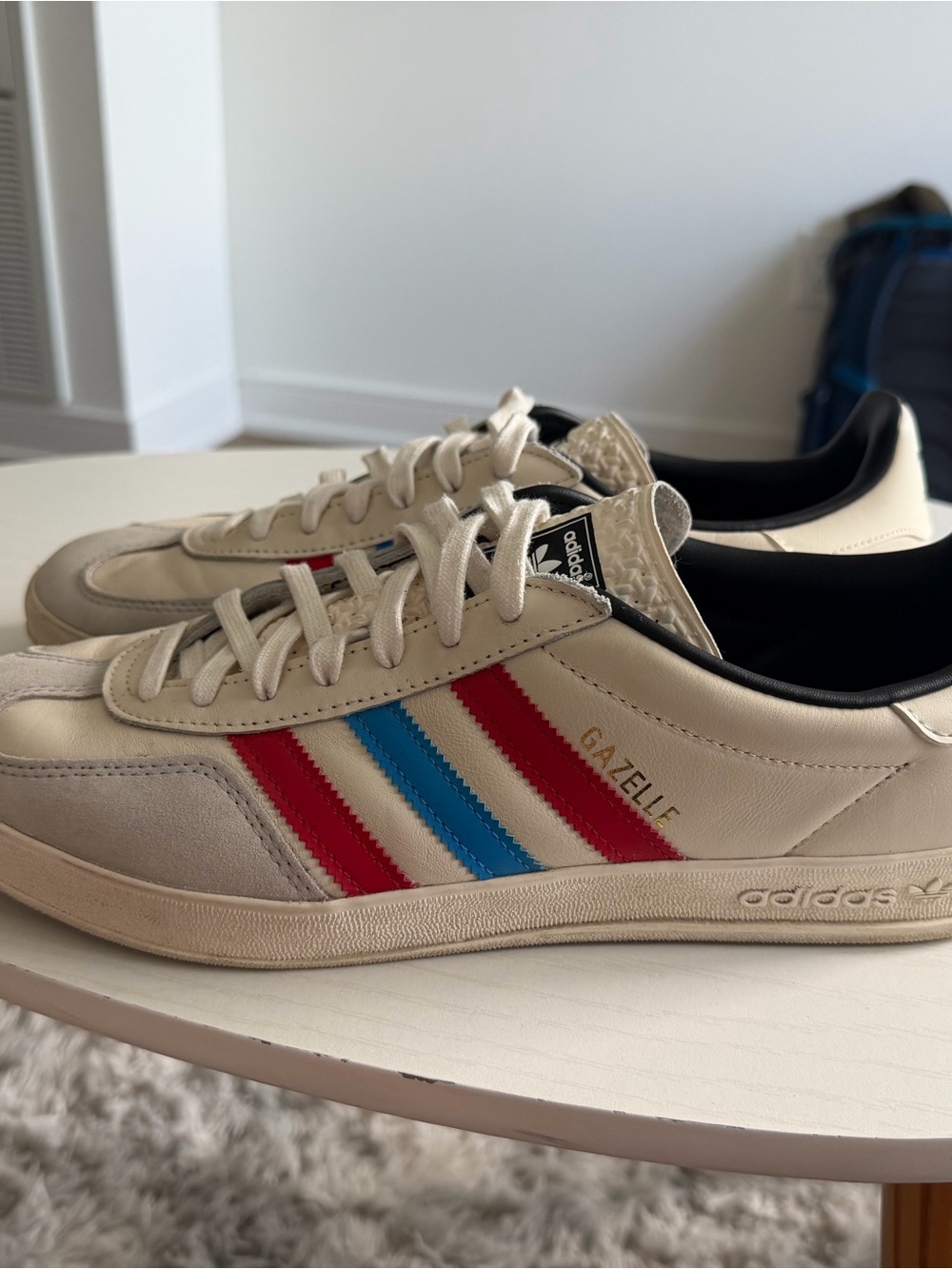 adidas Gazelle off white leather US11
